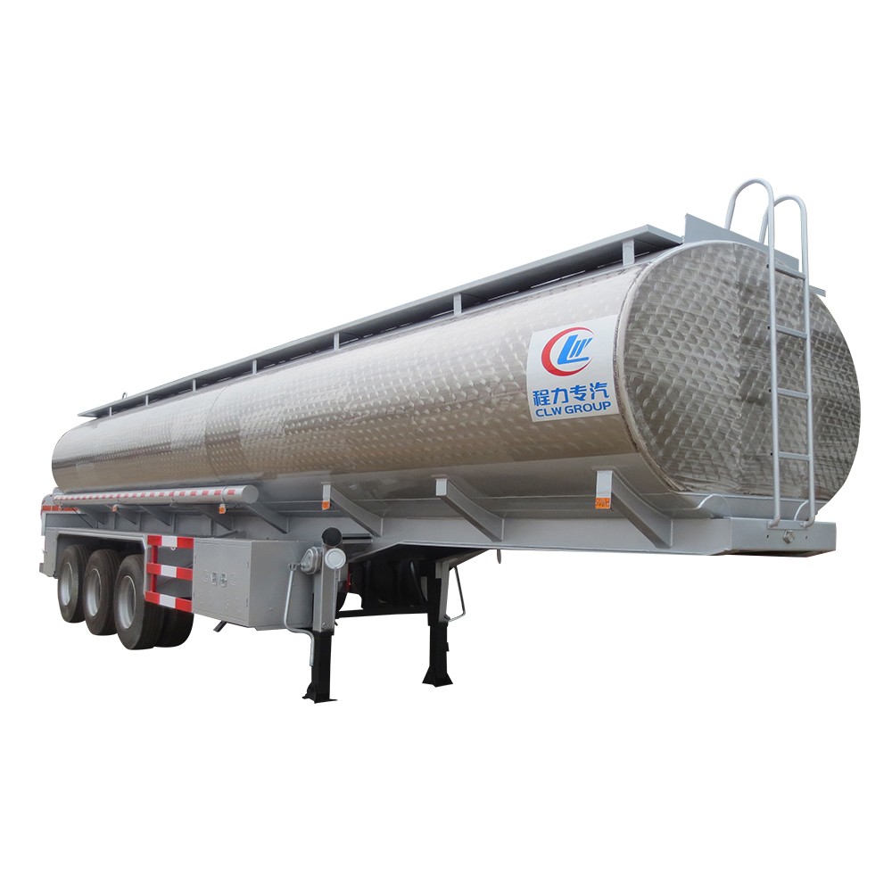 Semirremolque cisterna de aceite de aleación de aluminio de 55 cbm